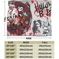 thumbnail image 3 of Helluva Song Dance Boss Throw Blanket Fleece Blanket Warm Sofa Blankets King Size Blankets for All Season Modern Blankets for Hotel Portable Outdoor Blankets for Travel 30x40, Black, 3 of 6