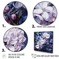 thumbnail image 3 of Designart "Lilac Garden In Blue II" Lilacs Floater Framed Wall Art Living Room, 3 of 5