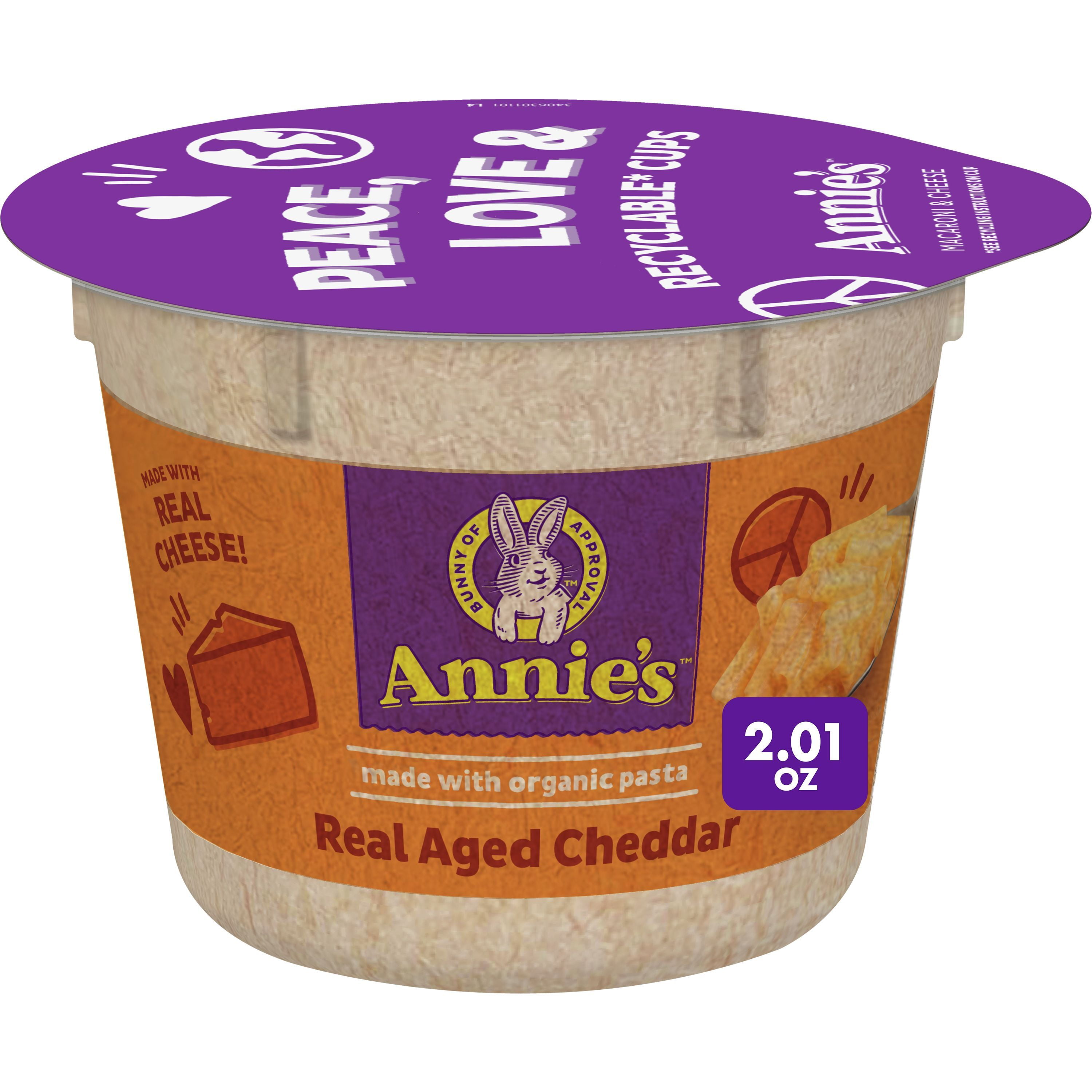 Annies Real Aged Cheddar Microwave Mac And Cheese With Organic