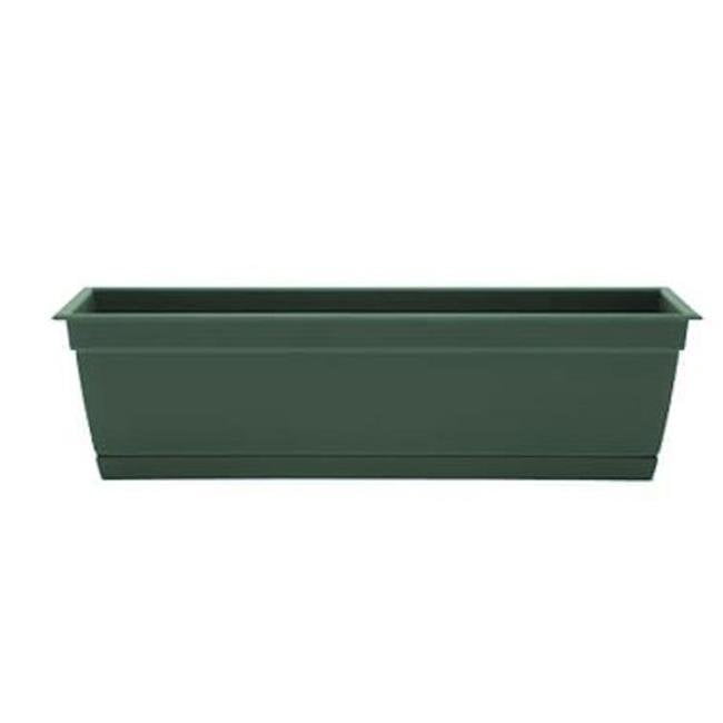 Bloem 7008957 24 in. Dayton Plastic Ocean Series Window Box, Turtle Green