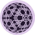 thumbnail image 1 of Ahgly Company Machine Washable Indoor Round Transitional Purple Jam Purple Area Rugs, 6' Round, 1 of 7