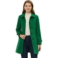 thumbnail image 1 of INSPIRE CHIC Manteau Caban Trench d'Hiver pour Femme à Col Peter Pan Vert G, 1 of 6