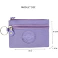 thumbnail image 3 of Coin Purse Pouch Change Purse With Zipper for Men Women Zipper Slim Change Wallet Pink, 3 of 6