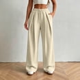 thumbnail image 2 of Womens Pants Wide Leg Tall Long legs Sweatpants Baggy Drawstring Low Rise Lounge Pants Full Joggers with Pockets Pants for Women, 2 of 8