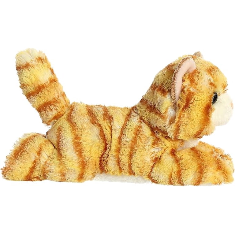 Aurora Mini Flopsie Ginger Cat Plush Toy, 8 Inches photo 3