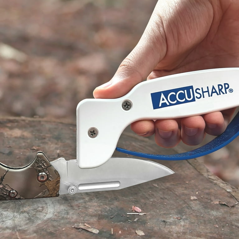 AccuSharp 066C Large White & Blue Knife & Tool Sharpener, 2 Count