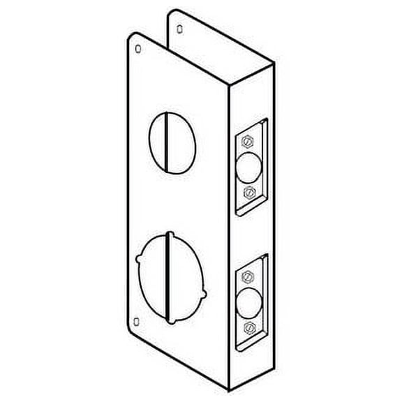 Don-Jo CW26410B 2 Hole Wrap Around Door Reinforcer - Bronze