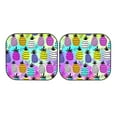 thumbnail image 7 of Balery Graffiti Pineapples Sun Shield 2 Pack For Car Front Windows Foldable Sun Visor Protector Blocks Max Uv Rays And Keeps Your Vehicle Cool For Most Sedans Suv Truck, 7 of 7