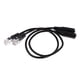 thumbnail image 1 of Convertidor de auriculares estéreo de 3,5 mm a divisor de auriculares con cable adaptador RJ9, 1 of 9