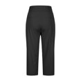 thumbnail image 6 of Fanxing Black Womens Beach Capris Shorts with Pockets High Elastic Waist Athletic Short Fitness Cropped Yoga Pants 6, 6 of 7