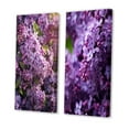 thumbnail image 3 of Designart "Fragrant Blossoms in Purple Lilacs V" Floral Wall Art Set Of 2 - Purple Floral Canvas Set For Living Room Decor, 3 of 7