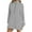 Grey, variant on Women's Hoodless Sweatshirt Solid Color Half Zipper High Neck Long Sweatshirt Fashionable And Simple Slit Loose Pocket Sweatshirt,Black Women's Hoodless Sweatshirt XL