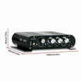 thumbnail image 3 of Amplificador de Potencia -838 HiFi de 2.1 Canales, Amplificador de Sonido de Graves Estéreo de 80 W X 2 con Salida de Subwoofer, Amplificador de Audio para el Hogar, Color Negro, 3 of 5