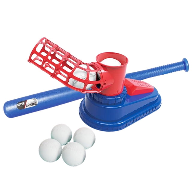 Youkk Machine de Lancer de Baseball pour Enfants Lanceur de Baseball Entraîneur de Baseball Durable Rouge 51x28x23,3 cm
