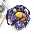 thumbnail image 5 of Pofeuu Skull Flower Print Lunch Bag Lunch Box Large Capacity Insulated Lunch Bag for Adult, Leakproof Reusable Lunch Tote Bags for Work, 5 of 5