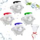 thumbnail image 1 of Molde redondo para cubitos de hielo, molde para hacer bolas de hielo, bandeja de hielo grande para whisky, cócteles, alimentos para bebés, molde de hielo de esfera reutilizable (paquete de 4) Vhermosa Utensilios de Cocina, 1 of 6