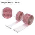thumbnail image 2 of Unique Bargains 2 Roll 1 Yard 13.5/27mm Self Adhesive Crystal Rhinestone Ribbon for Crafts Project, Light Pink, 2 of 5