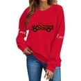thumbnail image 6 of Wowcloth Crewneck Sweatshirt for Woman, Long Sleeve with Valentine's Day Print, Soft and Comfortable for Daily Wear and Holiday, 6 of 6