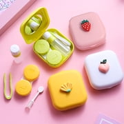 AURORA TRADE Contact Lens Cases, Travel Contact Lens Box with Mirror Tweezers Remover Tool Solution Bottle for Outdoor Office Daily Use