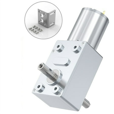 

Double Shafts Turbo Worm Gear Motor High Torque JGY-370 6V 12V 24V DC Electric Motor Dc Reversed Self-Lock Dual Output Shaft -------- Stable Internal Structure