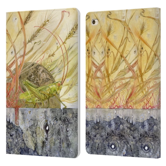 Head Case Designs Officially Licensed Stephanie Law Immortal Ephemera Grasshopper Leather Book Wallet Case Cover Compatible with Apple iPad mini 4