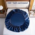 thumbnail image 5 of Satin Sheets Silky & Luxury Bed Set, Soft Deep Pocket Sheets Cooling Bed Set, 5 of 5