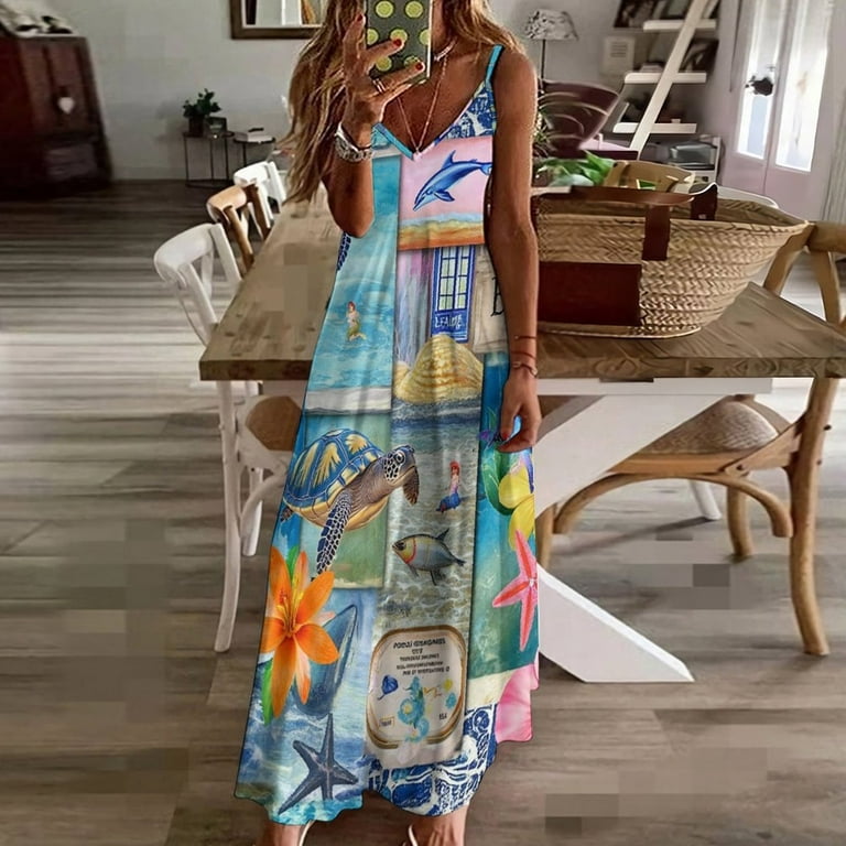 Beach Collage Tropical Paradise Fun Sleeveless Dress Dresses Women Summer Women's Summer Clothing - Walmart.com Beach Collage Tropical Paradise Fun Sleeveless Dress Dresses Women Summer Women's Summer Clothing - Walmart.com