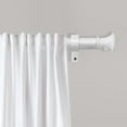 thumbnail image 2 of Ridicili 5/8" Telescoping Double Curtain Rods with Trumpet Finials, White,,48"-84", 5/8 Inches Front and 1/2 Inches Back Double Window Drapery Rod, 2 of 6