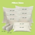 thumbnail image 5 of Kapok Pillow - Organic Cotton Fabric and Fill Soft Throw Pillow with Zipper, Made in USA - 20" X 72", 5 of 9