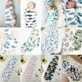 2PCS Infant Swaddle Muslin Blanket Newborn Baby Wrap Swaddling Sleeping
