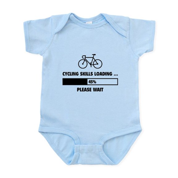 CafePress - Cycling Skills Loading Infant Bodysuit - Baby Light Bodysuit, Size Newborn - 24 Months