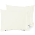 thumbnail image 2 of (3 pack) Nestl Pillow Sham Set of 2, Premium 1800 Series Double Brushed Bed Pillow Cases, Off White, Standard 20" X 26", 2 of 6