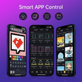 thumbnail image 4 of Gaming Setup Digital Clock with Smart APP Control, WiFi Connect, RGB LED Display, Personalized Dashboard, Pixel Art, 4 of 6
