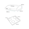 thumbnail image 4 of Combo Mabe Parrilla 60 cm con campana PM60CMP60SX0 Acero, 4 of 4