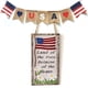 thumbnail image 3 of Billuyoard 2 piezas de adornos colgantes de madera, bandera del Día de la independencia de EE. UU., decoraciones para colgar en la puerta, carteles de Decoración del hogar JM01413 Billuyoard HA011986-04, 3 of 6
