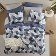 thumbnail image 2 of Regency Heights Twin/Twin XL Size Comforter Set, Navy Blue Bedding Set for All Seasons, 2-Piece Round Geometric Print Bedding Comforter Set, 2 of 8