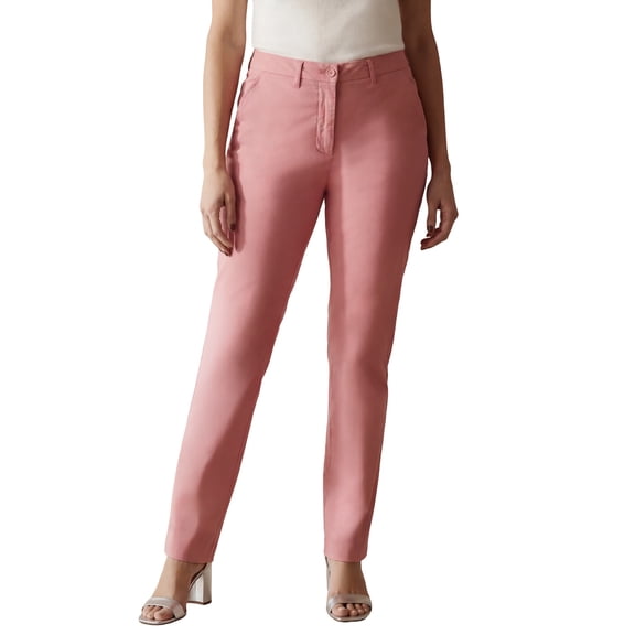 Jessica London Women's Plus Size Stretch Cotton Chino Straight-Leg Pant