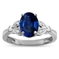 thumbnail image 2 of Star K � Oval 8x6 Created Sapphire Marquee Design Engagement Promise Ring, 2 of 9