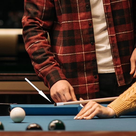 NICEXMAS Pool Cue Stick Ferrules Cue Tips White Plastic Players for Pool Games 5Pcs 0.5X1.4in