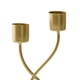 thumbnail image 5 of Candelabro BLESIY para Velas de Pilar Retro Oro 2 Cabezas, 5 of 6