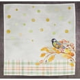 thumbnail image 2 of Vargottam Collection de Luxe Table à Dîner Lin Décor Serviette en Coton Tissu Imprimé Serviettes Réutilisables Ensemble de 4, 20 X 20 - Oiseau Aquarelle Automne, 2 of 6