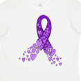 thumbnail image 4 of Inktastic Alzheimer's Awareness Purple Ribbon Made of Heart Boys or Girls Toddler T-Shirt, 4 of 5