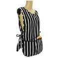 thumbnail image 4 of DALIX Cobbler Apron 2 Pockets Smock Regular Double Sided Aprons 28.5" x 18.5" in Striped Black, 4 of 4