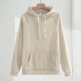 thumbnail image 7 of GiLiling Tracksuit for Girls Set, 2-Piece Outfit with Pocket Hoodie and Pants, Fall Jogging Workout Set for Kids (Beige, 15-16 Years), 7 of 7