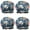 Pioneer Flower Floral-2, variant on Shower Caps,Pioneer Flower Floral Print Pattern Waterproof Shower Cap for Women 4 Pieces,Double Reusable Hair Cover for Shower PEVA Elastic Stretch Hem