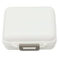 thumbnail image 4 of 7 Compartments Pills Case Large Capacity Independent Opening Closing Small Portable White Pills Case for Travelling, 4 of 7