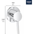 thumbnail image 2 of Grohe 29108EN1 Concetto 1-Handle 2-Way Diverter Valve Only Trim Kit in Brushed Nickel (Valve Sold Separately) Brushed Nickel, 2 of 3