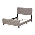 thumbnail image 4 of Baxton Studio Annalisa Transitional Fabric Tufted Upholstered Bed, Full, Grey/Black, 4 of 9