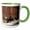 Green/White, variant on 3drose, Europe, Belgium, Bruges. Horse-drawn Carriage - Eu04 Kwi0016 - Kymri Wilt, 11oz Magic Transforming Mug