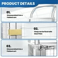 thumbnail image 3 of 4 IN 1 Heavy Duty Platform Truck with Cage 40x23 Hand Truck Extra Large Version, 2200lbs Capacity Basket Cart with Wheels, Push Dolly with 6” Swivel Casters, Versatile Flatbed, 3 of 8